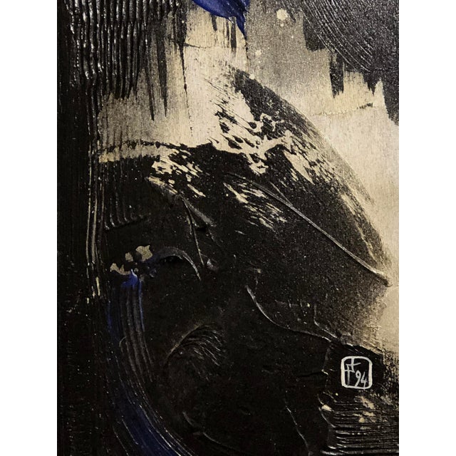 1990s J. Feschotte, an Orientalist Lyrical Abstract Painting, 1990s, Wood For Sale - Image 5 of 12