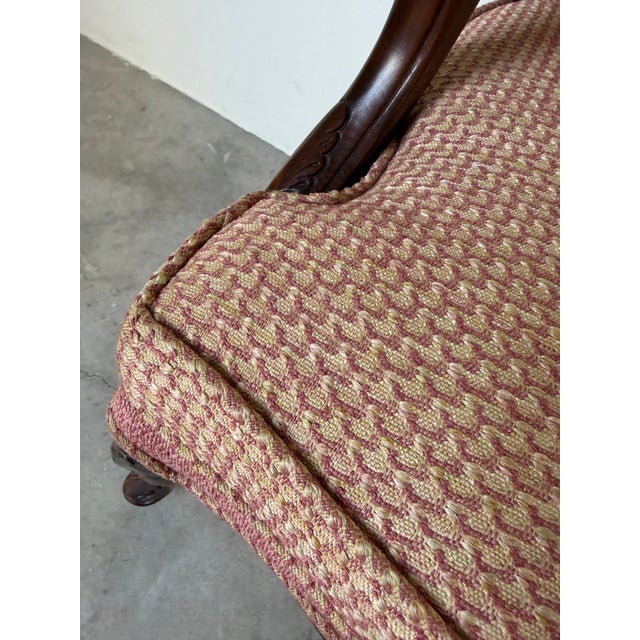 Vintage French Provincial Louis XV Style Carved Walnut Armchairs – A Pair For Sale - Image 10 of 11