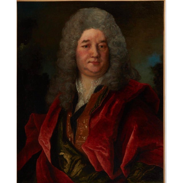 Early 18th Century French Portrait Painting of a Nobleman, Attributed to Henri Millot For Sale - Image 9 of 9