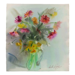 Carlo Ravagnan, Still Life, 1960s, Watercolor For Sale