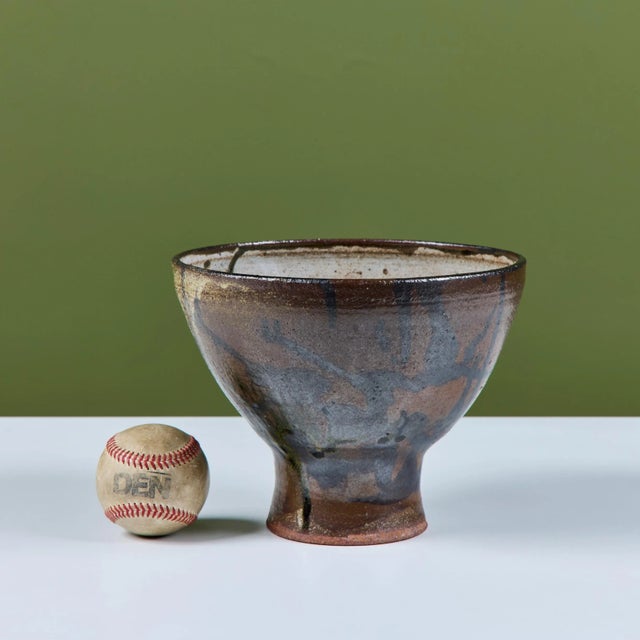 Studio Pottery Chalice Bowl For Sale In Los Angeles - Image 6 of 12