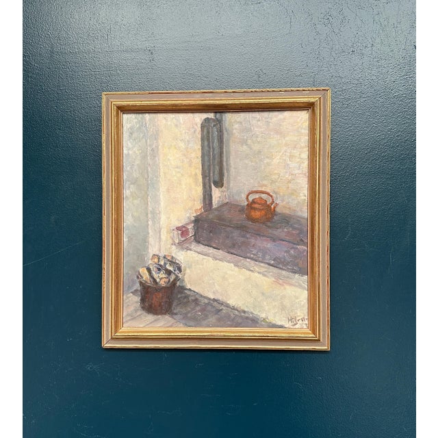 Hanne Jönsson, Panel Oven in the Studio, 1943, Oil on Panel, Framed For Sale - Image 17 of 18