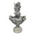 Vintage Neoclassical Bronze Cherub Riding Dolphin Shell Basin Fountain For Sale