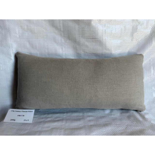 Textile 17th Century Flemish Fruit and Botanical Pillow For Sale - Image 7 of 7