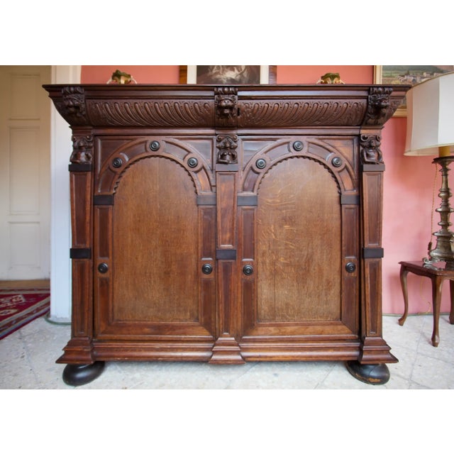 17th Century Renaissance Oak Chest of Drawers For Sale - Image 3 of 12