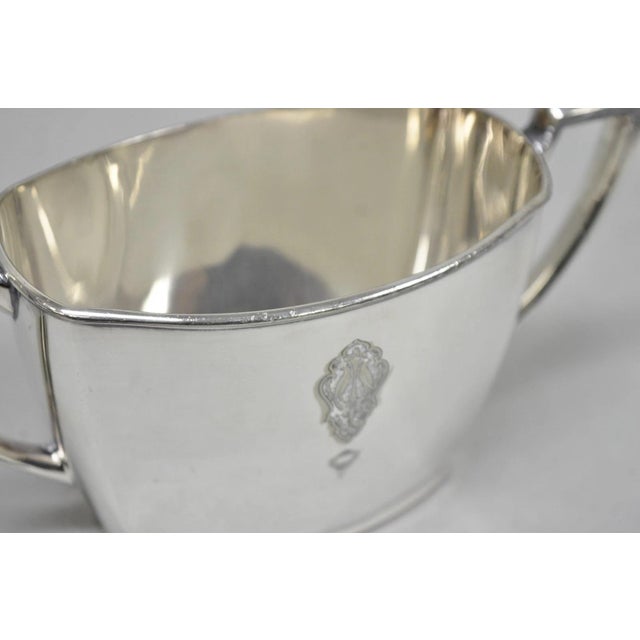 Antique Community Silver Plated Art Deco Birds of Paradise Tea Service Set 3 PCS For Sale - Image 16 of 18