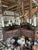 Coffee Vintage Star of David Carved Wood Chandelier For Sale - Image 8 of 10