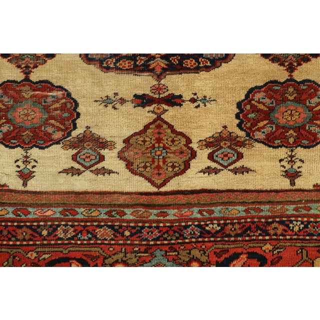Traditional Antique Farahan Persian Rug in Cream and Red With All Over Pattern | Rug & Kilim For Sale - Image 3 of 7