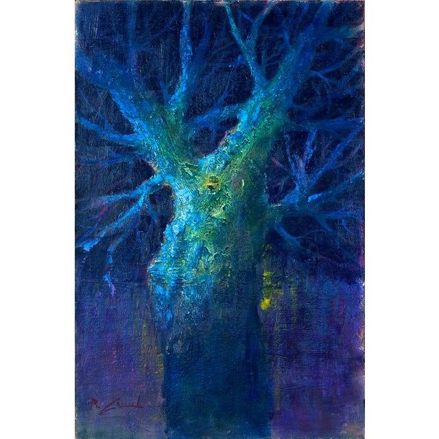 Renato Criscuolo, Blue Tree, 2008, Oil on Canvas For Sale - Image 11 of 11