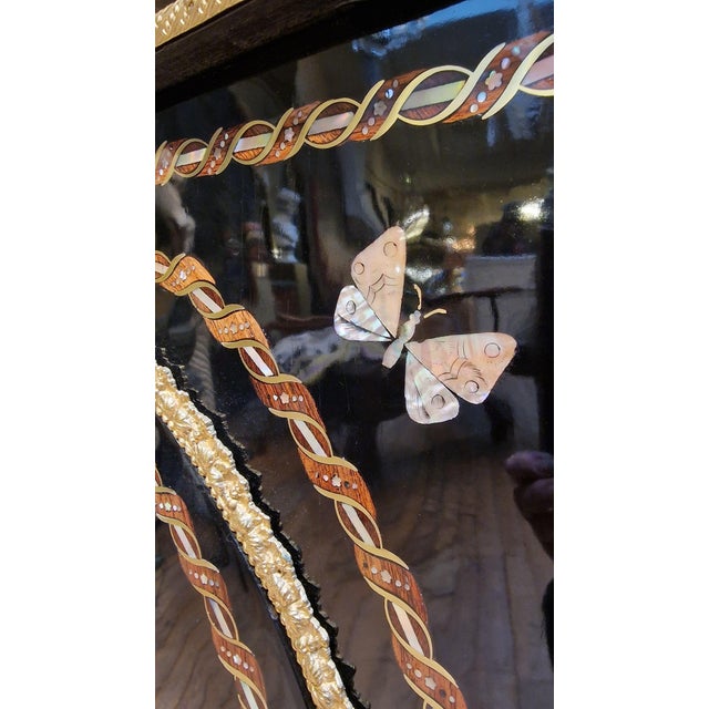 Napoleon III Dresser in Black Wood and White Marble For Sale - Image 14 of 15