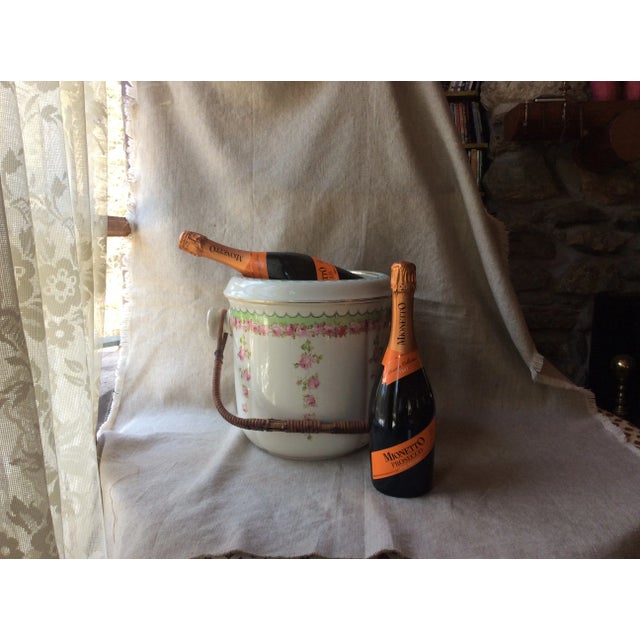 Wood Royal Doulton Edwardian Rose Garland Lidded Ice Bucket - Multi-Purpose Treasure For Sale - Image 7 of 13