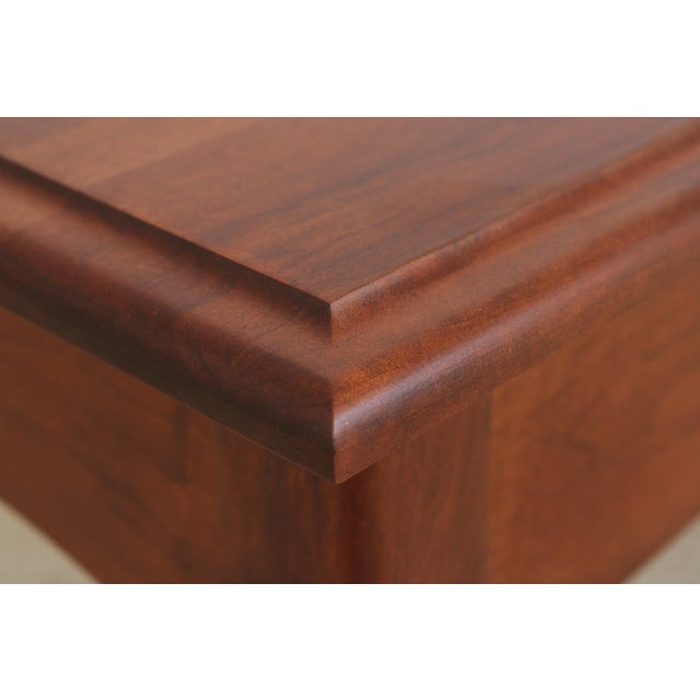 Amish Made Cherry Queen Anne Console Table W. Drawer For Sale - Image 9 of 14