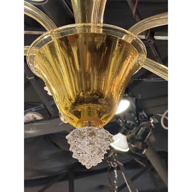 Early 21st Century Modern Murano "Tobacco" Glass Chandelier For Sale - Image 5 of 7