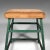 Green 1950's Large English Vintage Industrial Lab Stool For Sale - Image 8 of 8