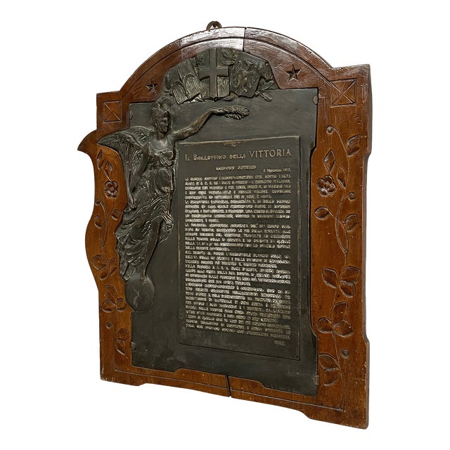 Art Deco Italian Victory Bulletin, 1918 For Sale