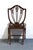 High End Vintage Solid Mahogany Traditional Duncan Phyfe / Hepplewhite Style Shield Back Dining Side Chair For Sale In Kansas City - Image 6 of 9