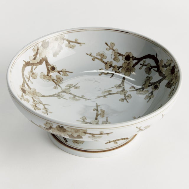 Contemporary Province Empress Decorative Footed Bowl For Sale - Image 3 of 5
