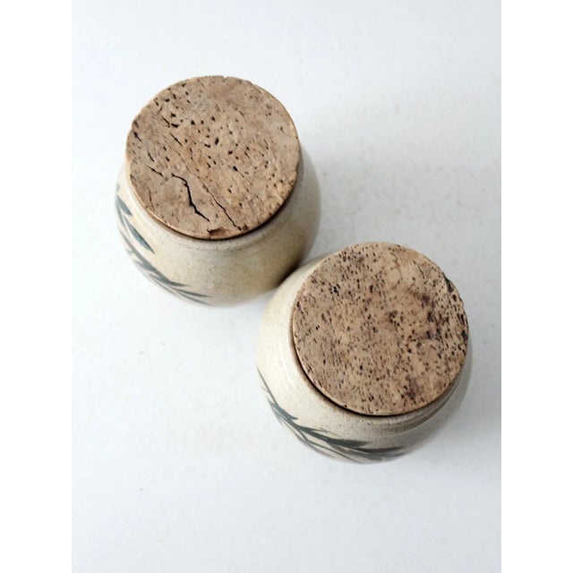 Late 20th Century Vintage Lakeside Pottery Jars Pair For Sale - Image 5 of 12