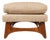 Restored Mid-Century Modern Ottoman / Footstool in Oak in the Manner of Adrian Pearsall, Usa, C. 1960s For Sale