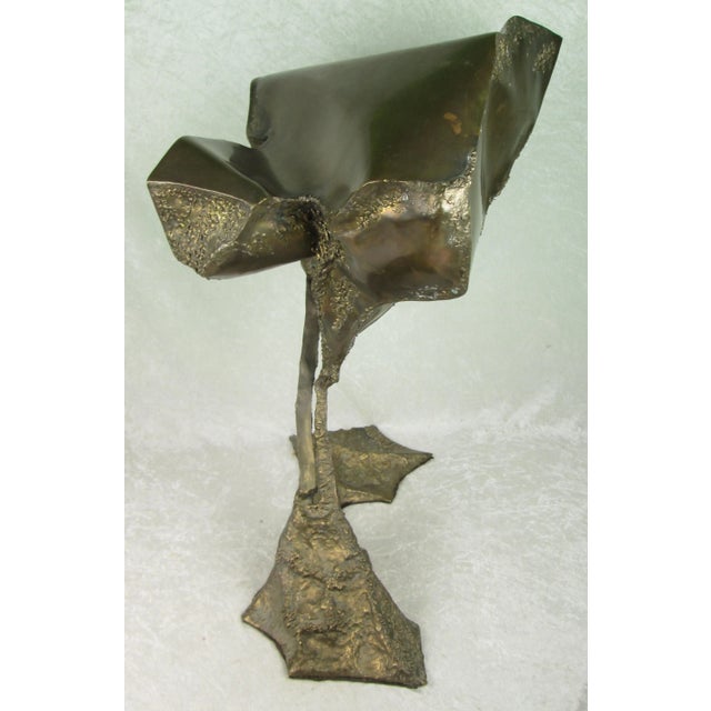 1975 Rogelio Madero De La Pena Bronze Sculpture "Campana en El Norte" For Sale - Image 4 of 18