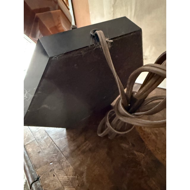 Vintage Stiffel Company Mid Century Modern Faux Tortoise Shell Table Lamps - A Pair For Sale - Image 12 of 12