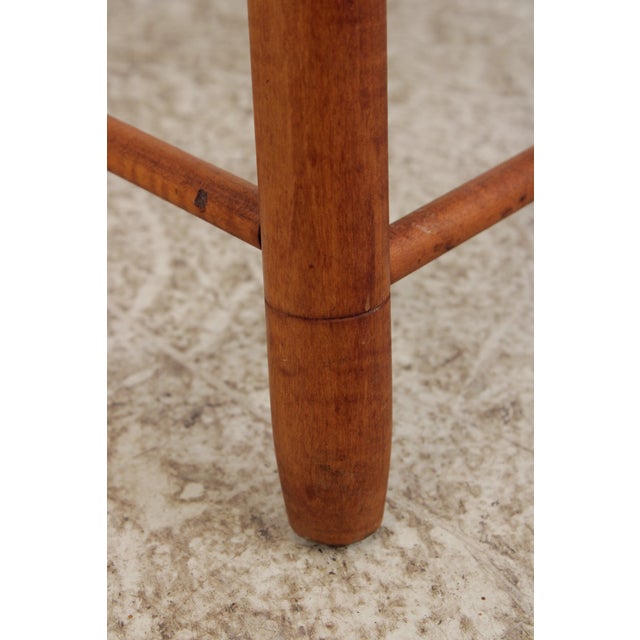Antique Tiger Maple Childs Woven Seat High Chair For Sale - Image 16 of 17