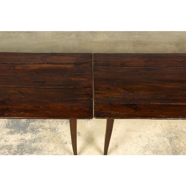 Wood Late 18th Century French Provincial Oak Communal Dining Table For Sale - Image 7 of 18