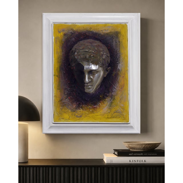 2020s Aluminum Eco Silente Sculpture on Painted Canvas from Giuseppe Caiafa, 2024 For Sale - Image 5 of 7