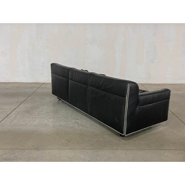 Heli Leather Sofa by Otto Zapf for Knoll, 1980s For Sale - Image 5 of 12