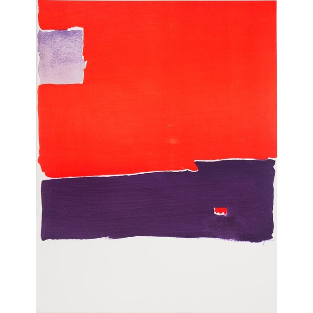 After Nicolas De Stael, Composition with Red Background (Landscape), 1959, Lithograph and Stencil For Sale - Image 6 of 6