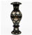 Black Marble Inlay Flower Vase | Handmade Decorative Floral Vase | Pietra Dura Art Home Decor | Luxury Table Centerpiece...