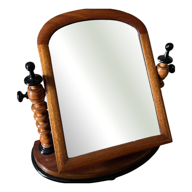 Biedermeier Style Swivel Table Mirror, 1890s For Sale