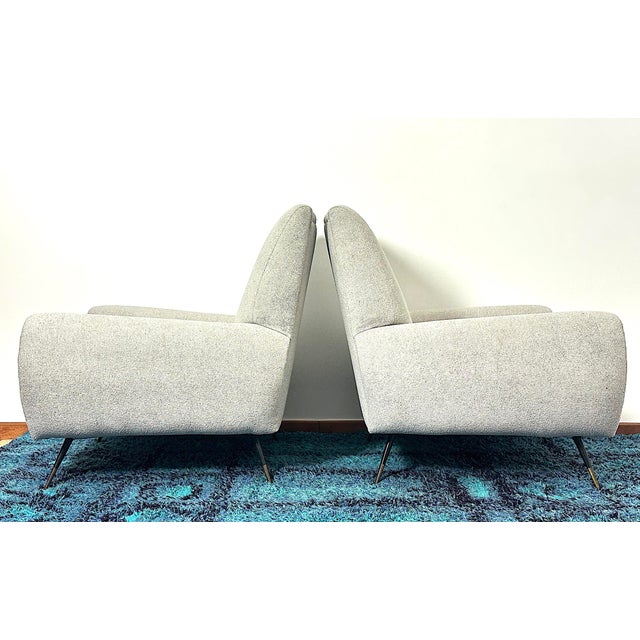 Beige Vintage Lounge Chairs by Gigi Radice, Italy, 1950s, Set of 2 For Sale - Image 8 of 18
