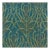 St. Frank Teal Vines Suzani Linen Cotton Floral Upholstery Drapery Fabric For Sale