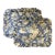 Pair of Waverly Chambray Blue Hydrangea Custom Pillow Shams For Sale