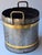 Early 20th Century Brown & Harrisons Southampton Brass Mounted Steel Bucket Planter For Sale - Image 9 of 9