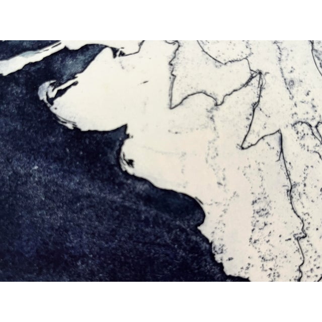 Abstract Original Vintage Abstract Etching by Sylvia T. Gavurin 1971 Artist Proof From on High 1976 For Sale - Image 3 of 8