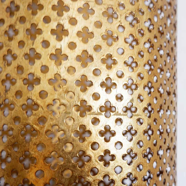 Hollywood Regency Gilt Umbrella Stand attributed to Li Puma Firenze, Italy, 1950s For Sale - Image 6 of 12