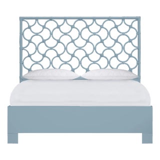 Mar Standard Bed Queen, Pool Blue For Sale