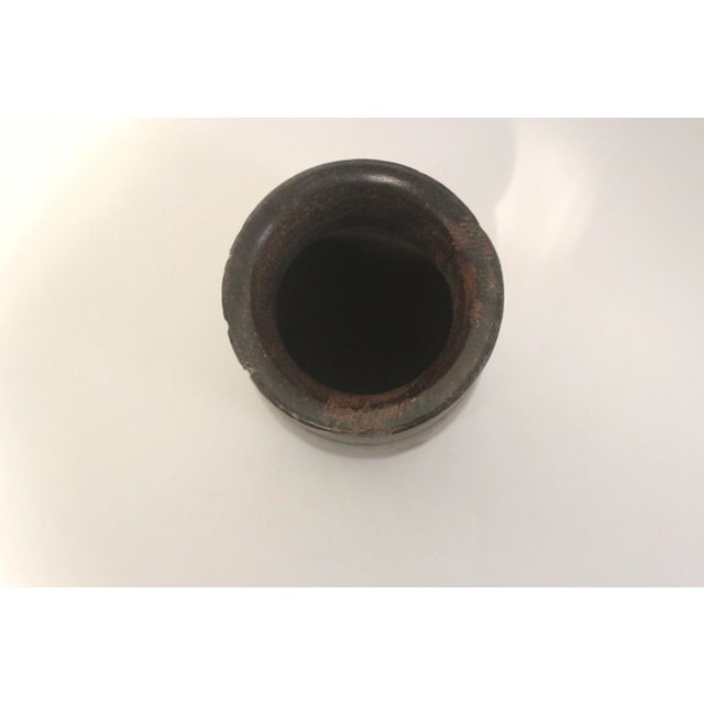 Wood Primitive Wood Vase With Repair For Sale - Image 7 of 11