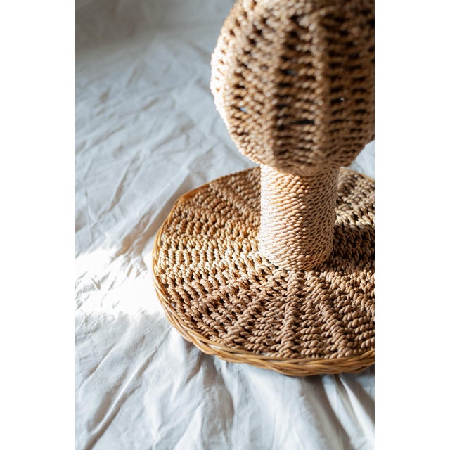 Coffee Table and Chairs in Rope, 1970s, Set of 3 For Sale - Image 14 of 16
