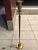 Danish Modern Walnut & Brass Torchiere Floor Lamp Manner of Gerald Thurston for Lightolier For Sale - Image 10 of 13