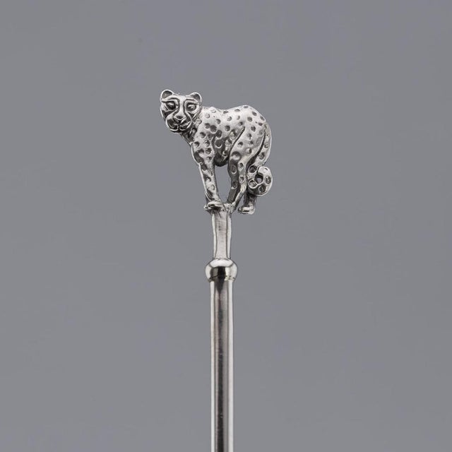 Silver Novelty Animal Coffee Spoons from Patrick Mavros, 2000s, Set of 4 For Sale - Image 6 of 16