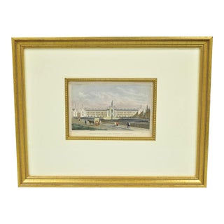 Antique "Whittington's Alms House, Highgate" Colored Print M. Shepherd, T. Dale For Sale