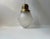 Metal Scandinavian Art Deco Pendant Lamp in Brass and Lizard Glass, 1930s For Sale - Image 7 of 12