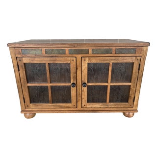 Broyhill Attic Heirlooms Distressed Oak Media Cabinet - Tv Cabinet For Sale
