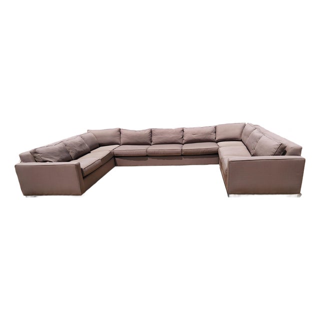 Very Large Mitchell Gold Bob Williams Sectional Sofa For Sale