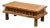 Mid 20th Century Rustic Handcrafted Teak Coffee Table For Sale