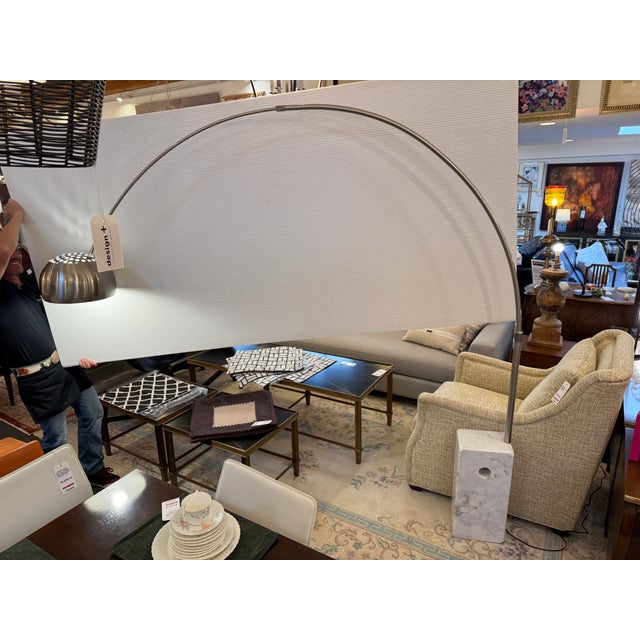 Mid-Century Modern Mid Century Modern Arching Floor Lamp For Sale - Image 3 of 17