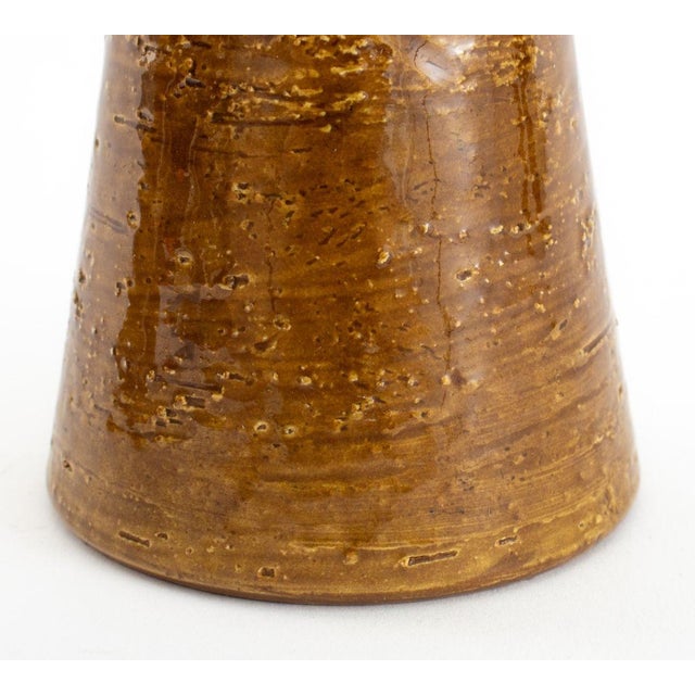 Bitossi Italian Floral Pottery Candlesticks, Pair For Sale In New York - Image 6 of 9